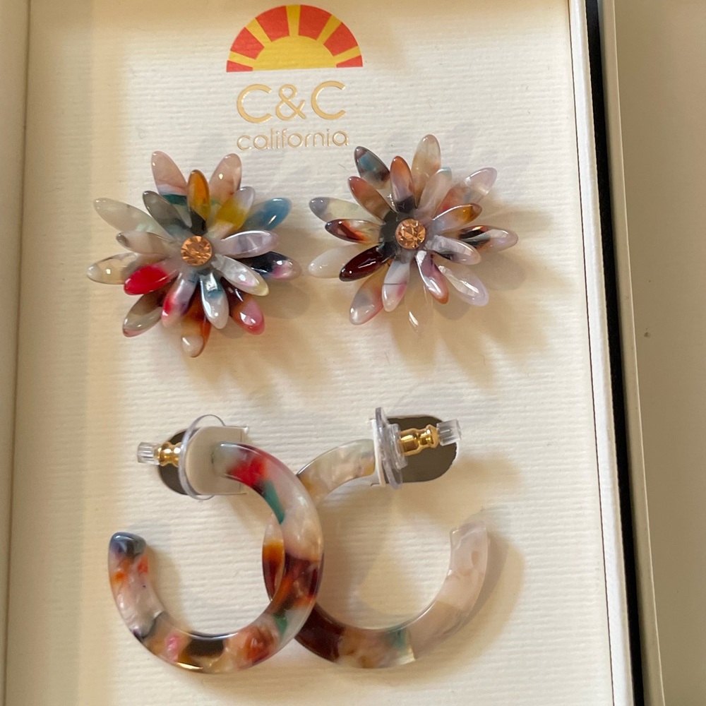 NWT 🌈 Rainbow earrings 🌸